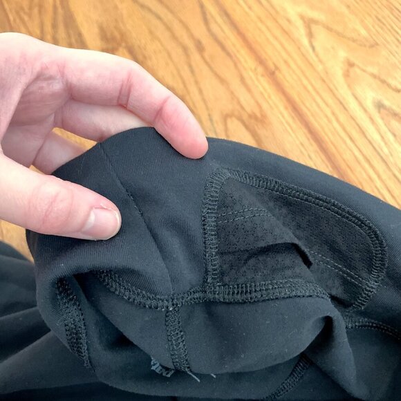 PATAGONIA Pliant Pants Solid Black Geometric Waistband Pull On Active Yoga Pants - Picture 16 of 16